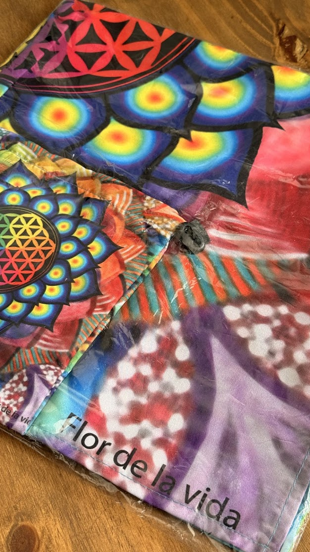 PAÑO + BOLSITA PARA MAZO - FLOR DE LA VIDA